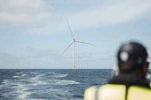 Half of wind turbines installed at Thor offshore wind farm image courtesy RWE Siemens Gamesa