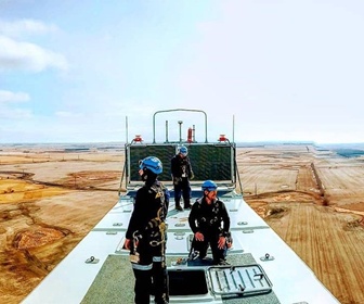 #15 Nordex wind turbine installed at Aurora wind farm, Tioga, North Dakota, USA (courtesy Robert Johnson)